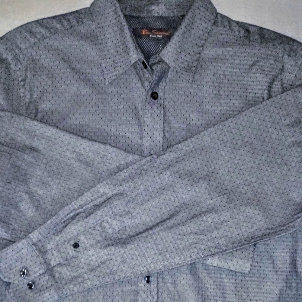 Ben Sherman Dobby Dot French Collar Shirt